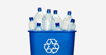 a box filled with petbottles